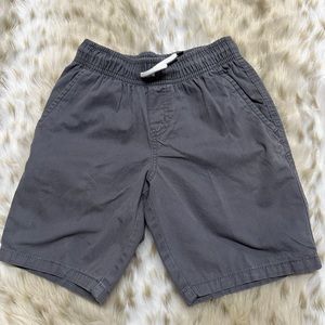 Boys pull on shorts